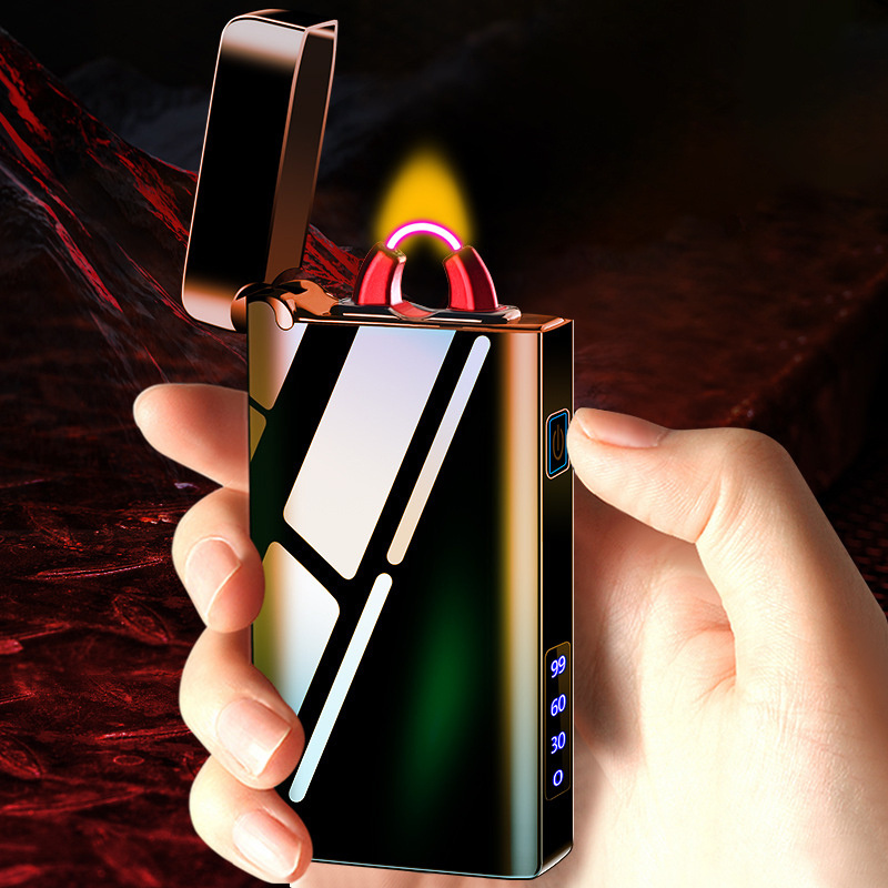 Electric Flame High Power Large Capacity LED Lighting USB Rechargeable Arc Lighter