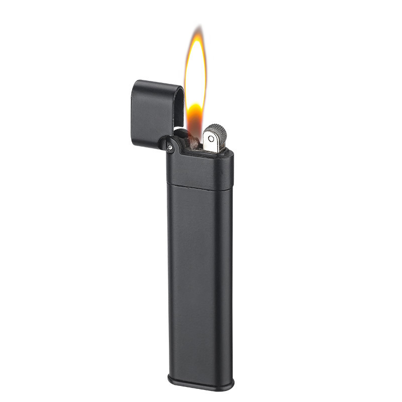 YuBang Mini lighter portable retro grinding wheel kerosene black lighter for cigarette