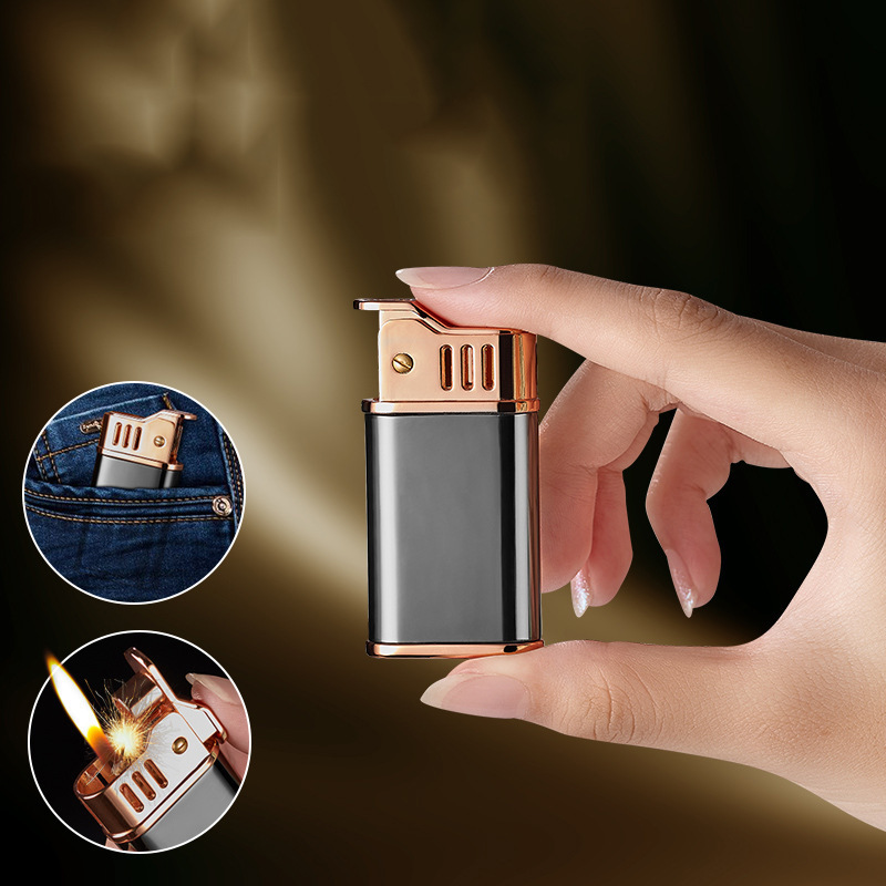 YuBang kerosene lighter electroplated press vintage flint lighter for men