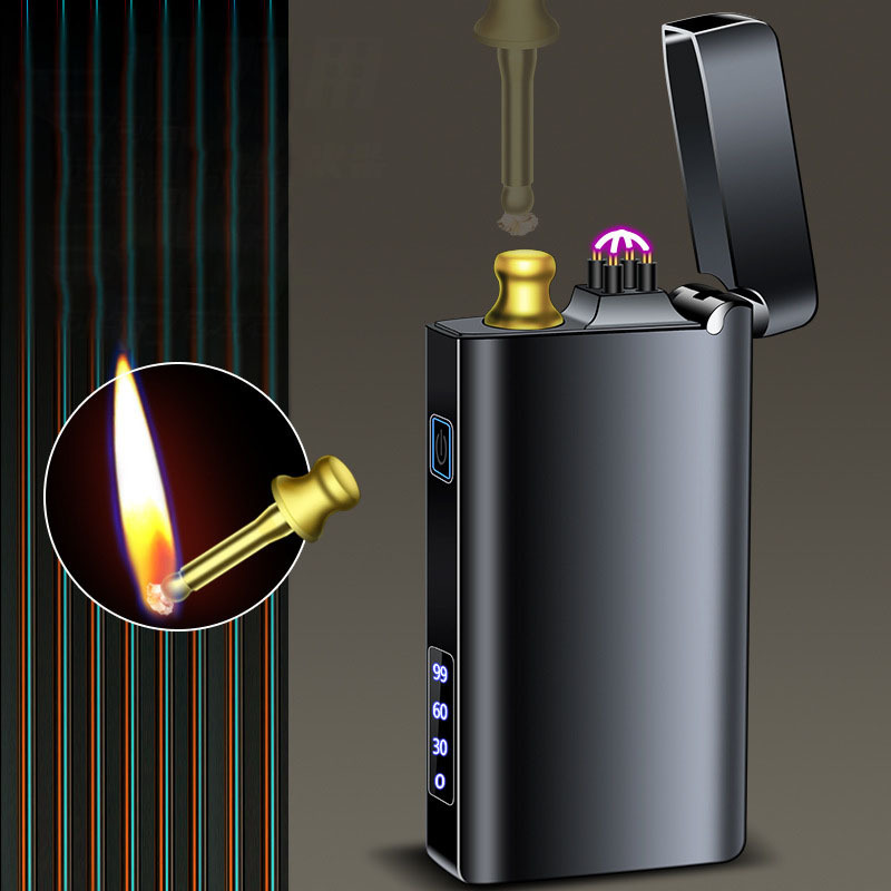 Kerosene charging all-in-one lighter double arc oil electric double use lighter