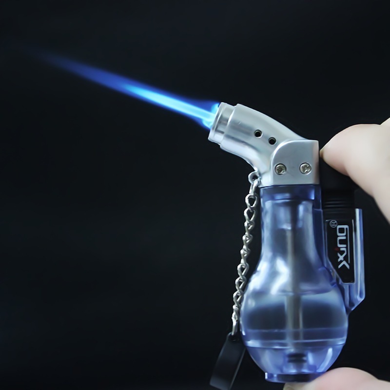 Small wine bottle creative gas lighter gourd welding torch straight into windproof lighter