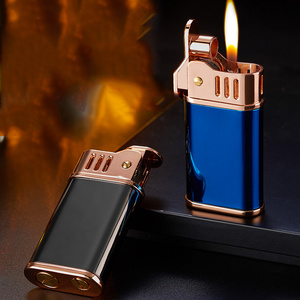 YuBang kerosene lighter electroplated press vintage flint lighter for men