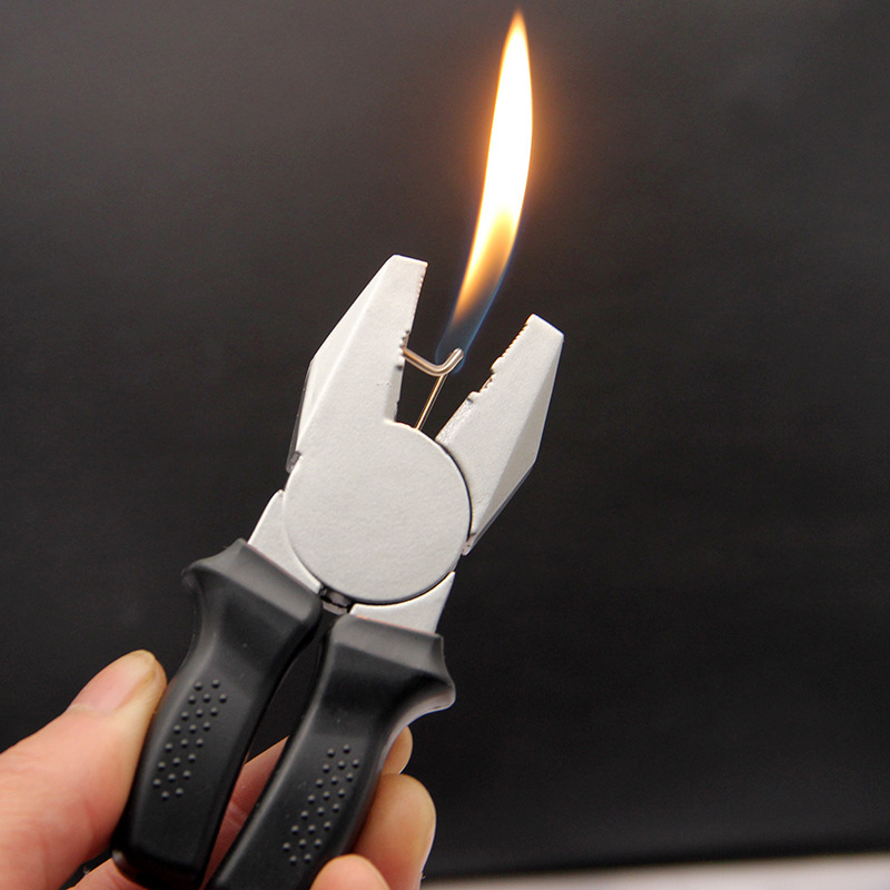 Butane Gas Vice Model Lighter Open Flame Cigarette Lighter