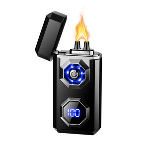 High power arc flame lighter large capacity power display USB rechargeable arc lighter