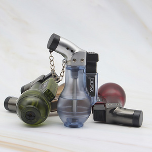 Small wine bottle creative gas lighter gourd welding torch straight into windproof lighter