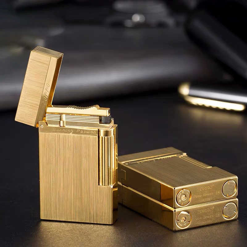 Zorro lighter brushed Alloy Loud kerosene Lighter windproof cigar lighter for business gift