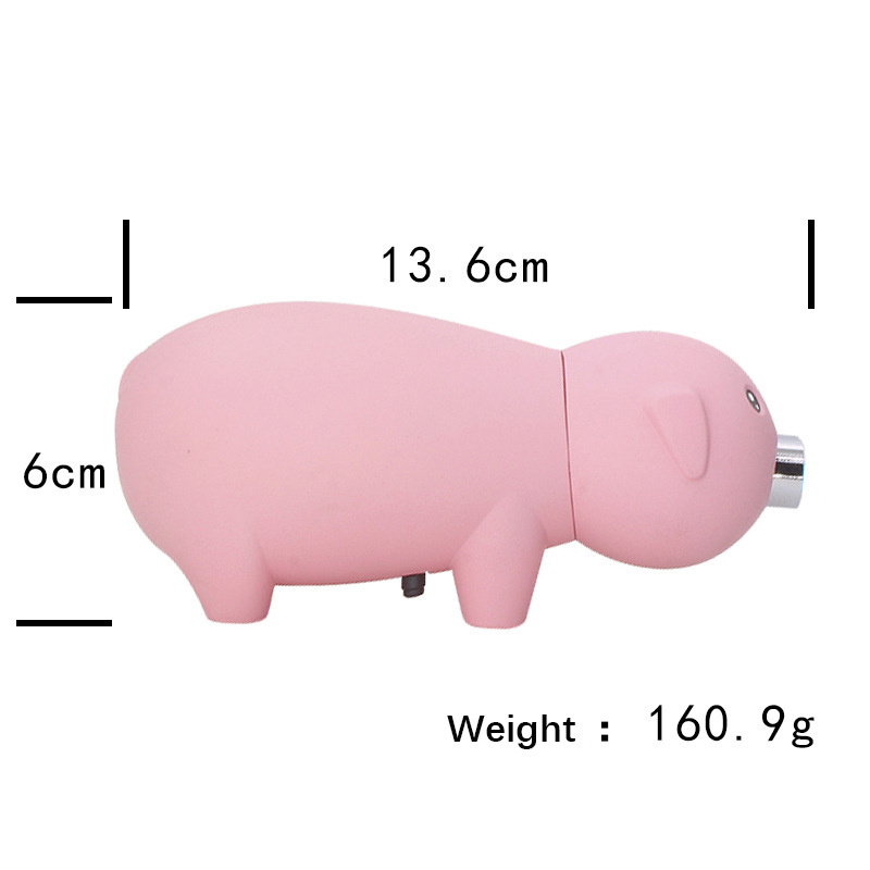 Giant pig lighter cute pink pig double fire gas lighter torch