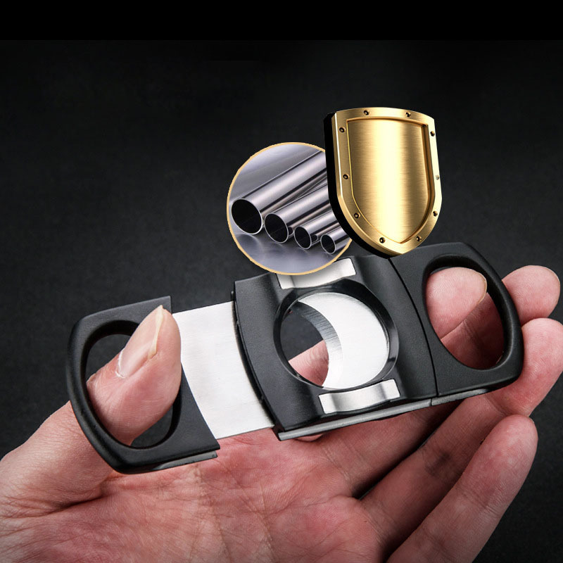 Honest 27mm Cutting diameter Double bladed cigar Cutter Stainless Steel Cut Cigar Tool