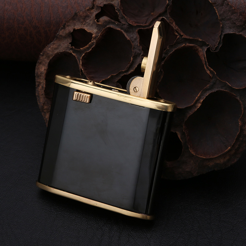 ZORRO Brass windproof Kerosene Gentleman lighter automatic open lid ignition lighter