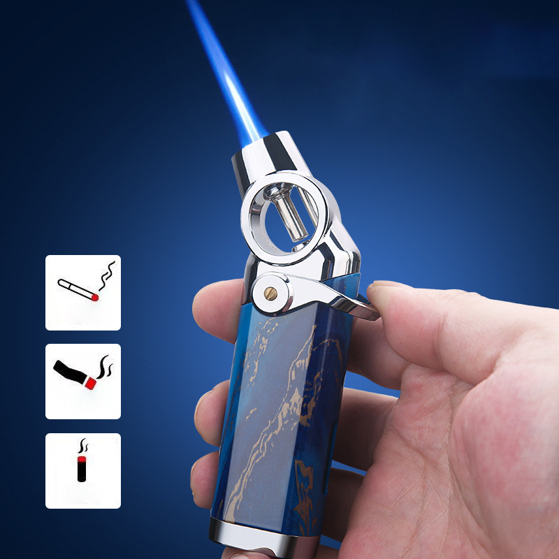 Small spray gun lighter cigar windproof butane gas torch lighter