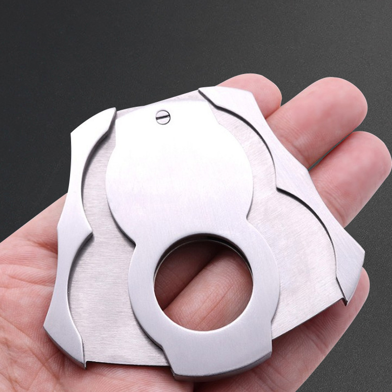 Creative Personality Hot Sale Cigar Cutter Stainless Steel Portable Tobacco Scissor For Smoking Accessories