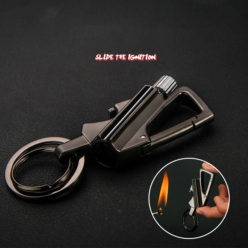 Wholesale lighters Multifunctional match kerosene lighter waterproof portable keychain lighter for outdoor