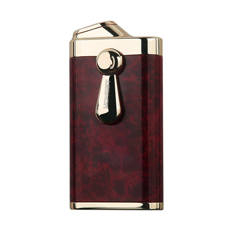 HONEST Windproof Dual Flame Lighter Refilled Cigar Torch Lighter