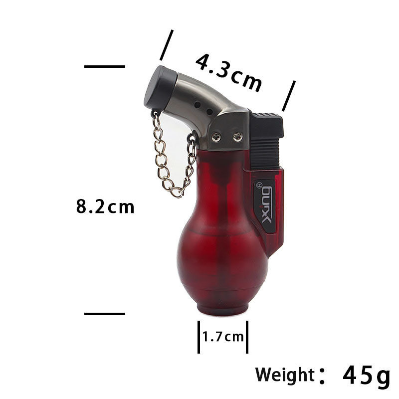 Small wine bottle creative gas lighter gourd welding torch straight into windproof lighter