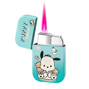 Gradual Azure Cartoon lighter cute hello kitty Puppy dog astronaut kuromi lighter pink flame