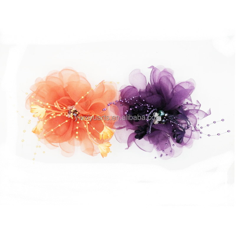 Wedding Hats Decorative Millinery Flowers Corsage Flower for Women Headdress Decoration