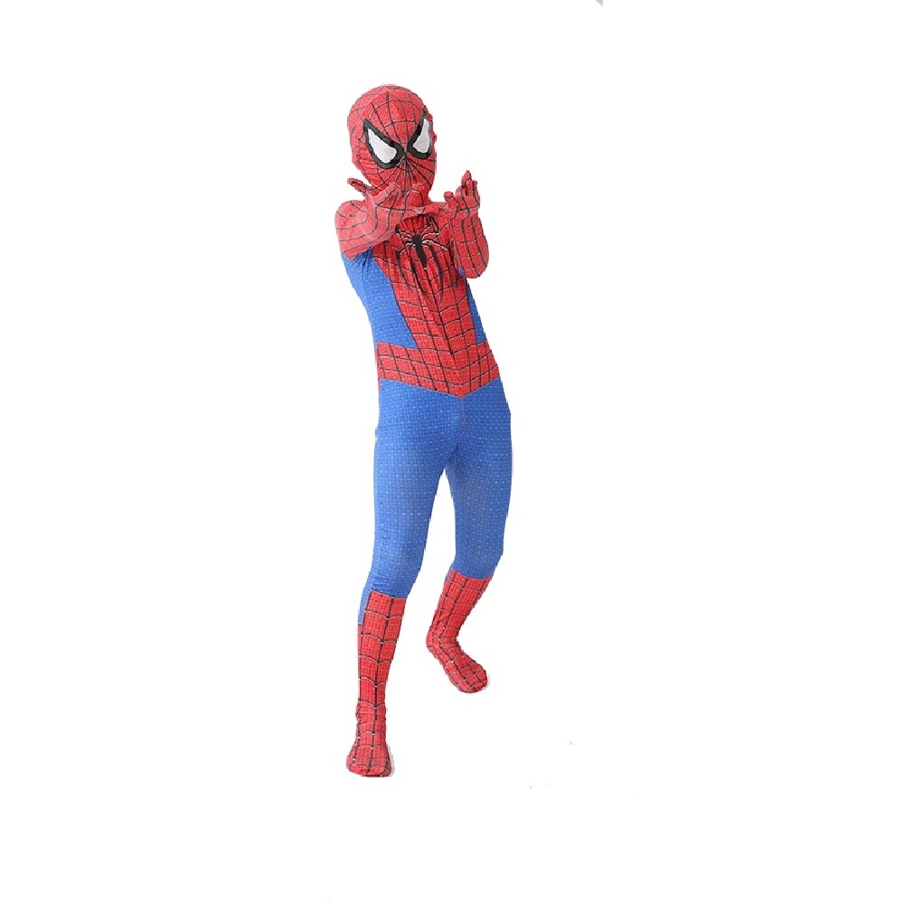 New Miles Morales Far From Home Cosplay Costume Zentai Spiderman Costume Superhero Bodysuit Spandex Suit for Kids Custom Made