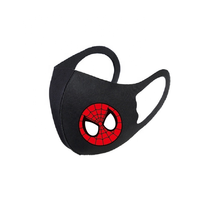 Trend Black knitted anime pattern Spiderman ssuperhero Narutos maskk can be customized with any pattern maskk Spiderman maskk