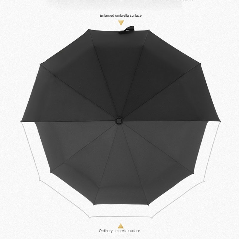 double-layer automatic 10-bone umbrella windproof sunscreen sunny and rain dual-purpose business folding umbrella