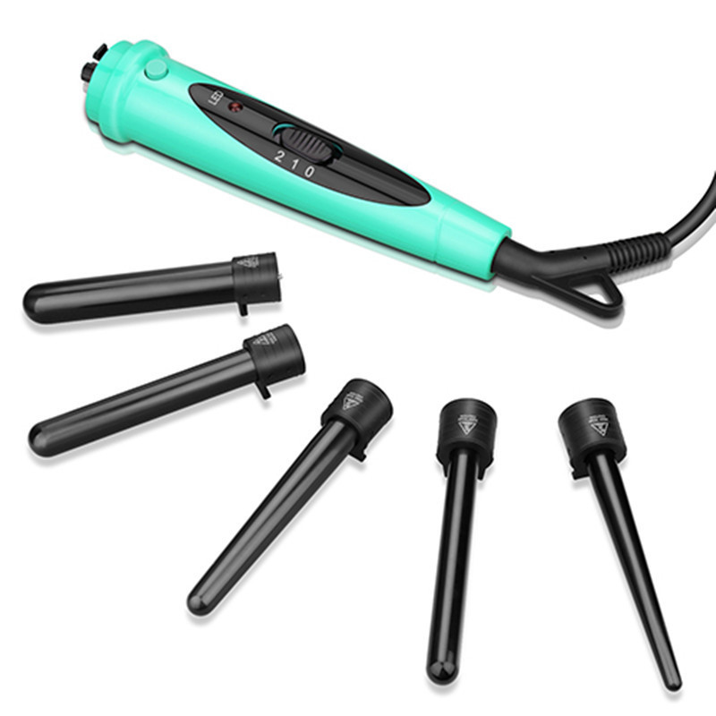 professional salon japan interchangeable ceramic curling iron automatic rotating hair curler set hair roller