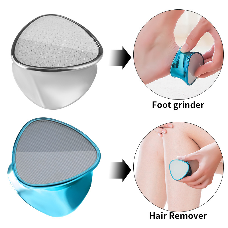 Nano glass double-sided 2-in-1 dual-purpose foot grinder to remove dead skin and grind feet for men and women.