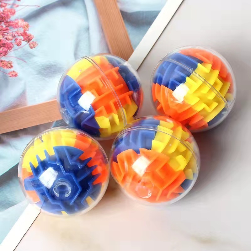 Wholesale Plastic Transparent 3d Ball  Maze Ball Circular Rotating Track Educational Decompression  puzzle fidget toy Toy