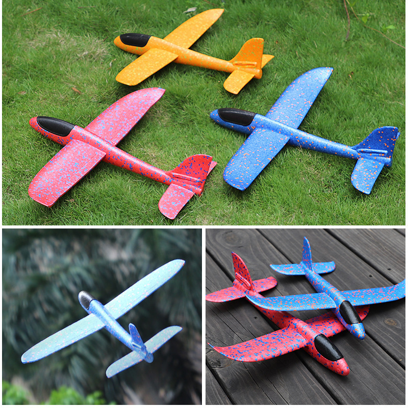 High quality Outdoor Throwing Plane Flying  Sports Games Children Funny Toys  foam Big Glider Airplane