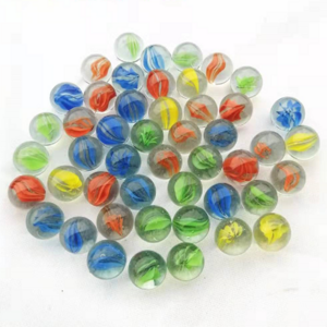 Wholesale cheaper Nostalgic toys transparent Solid Glass Ball Mix Colors 16mm glass marbles for kids