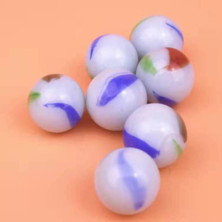 Wholesale cheaper Nostalgic toys transparent Solid Glass Ball Mix Colors 16mm glass marbles for kids