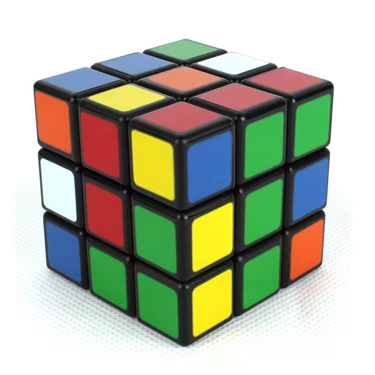 Wholesale Top quality Educational Smooth Speed Puzzle cube Black plastic  3x3 Magic Cube IQ Toys for kids