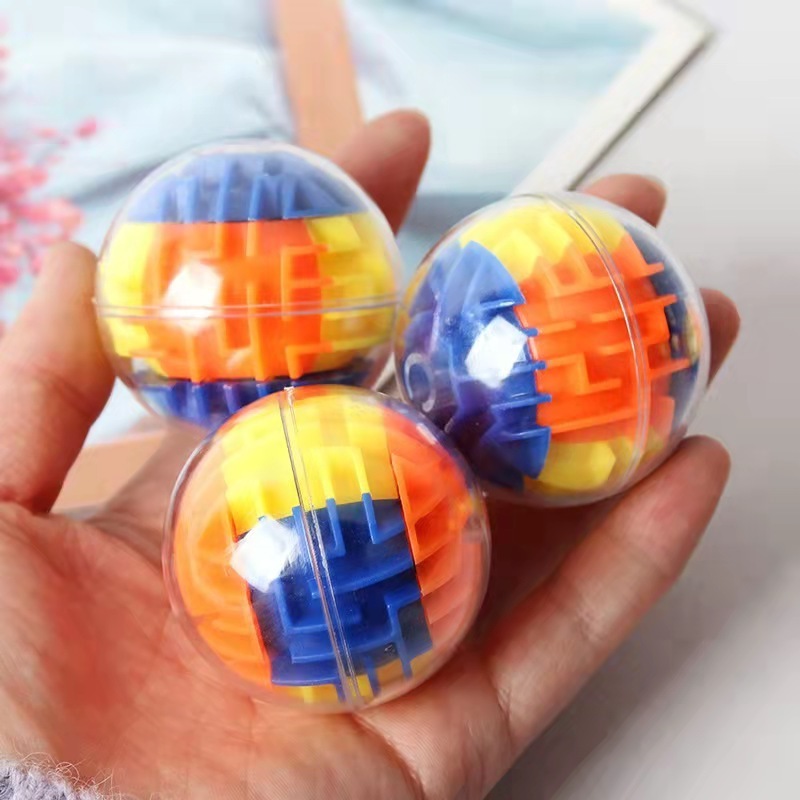 Wholesale Plastic Transparent 3d Ball  Maze Ball Circular Rotating Track Educational Decompression  puzzle fidget toy Toy