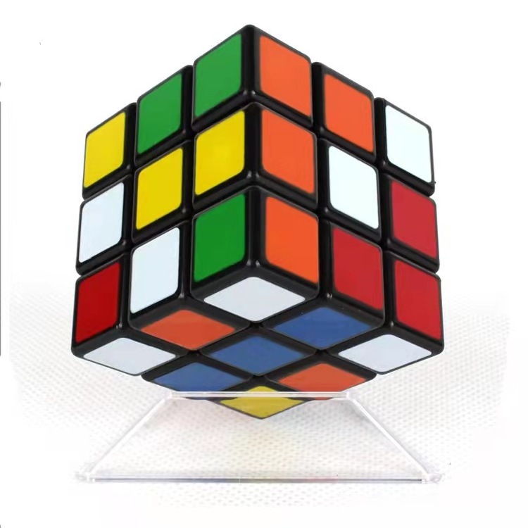 Wholesale Top quality Educational Smooth Speed Puzzle cube Black plastic  3x3 Magic Cube IQ Toys for kids