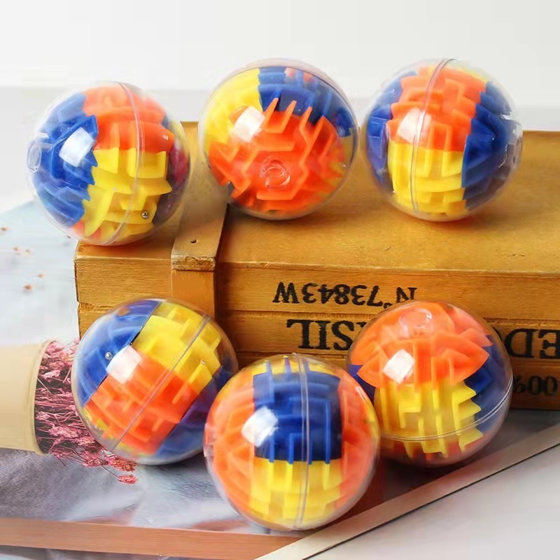 Wholesale Plastic Transparent 3d Ball  Maze Ball Circular Rotating Track Educational Decompression  puzzle fidget toy Toy