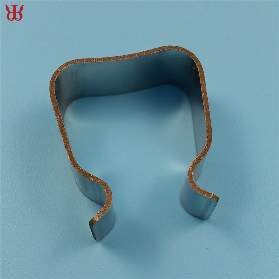 Manufacturer custom flat spring clip, U shape flat spring steel clip