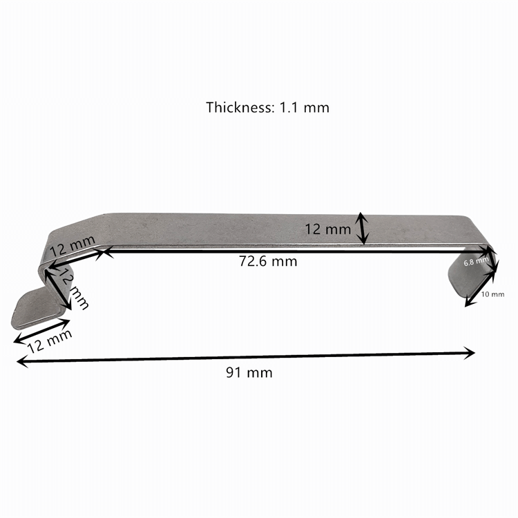 Factory ODM Stainless Steel 316 Flat Wire Spring Clip for Customized Fixing Grooves in Large Machinery Parts Metal Hardware