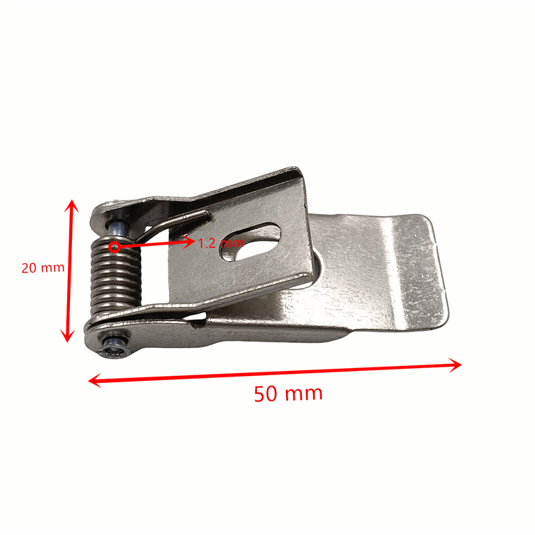 Length 50 mm Quick-release Panel Fasteners  Recessed LED Panel Spring Clips Metal Plate and Spring Clip for Lighting Fixture