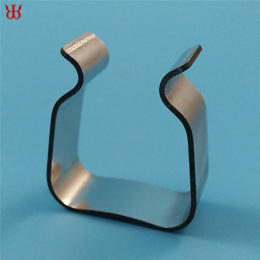 Manufacturer custom flat spring clip, U shape flat spring steel clip