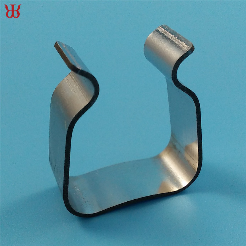 Manufacturer custom flat spring clip, U shape flat spring steel clip