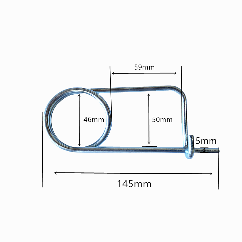 Brooch Shape Cotter Safety Pins Spring Pin Quick Locking Fastener for Farm Lawn Garden Snapper Pins Safety Fastening Component