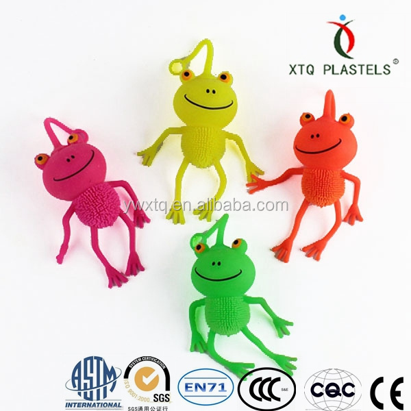 Hot Selling LED Surprise Toy Soft Luminous Elastic Animal Colorful Frog Rubber Kids Toys Kids Toys