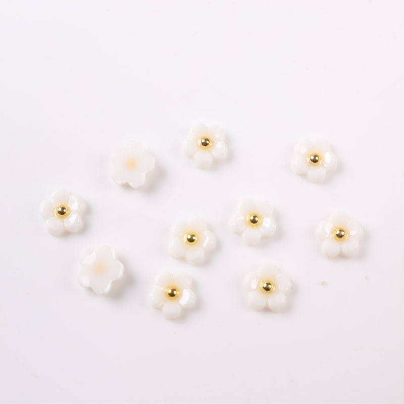 TSZS 1000PCS Big Package Wholesale Spring Graceful Five Petaled Flowers 3D Nail Art Accessories DIY Decoration Nail Supplies