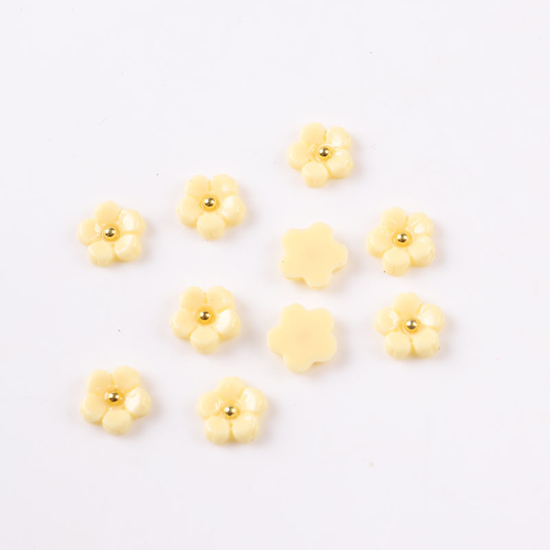 TSZS 1000PCS Big Package Wholesale Spring Graceful Five Petaled Flowers 3D Nail Art Accessories DIY Decoration Nail Supplies