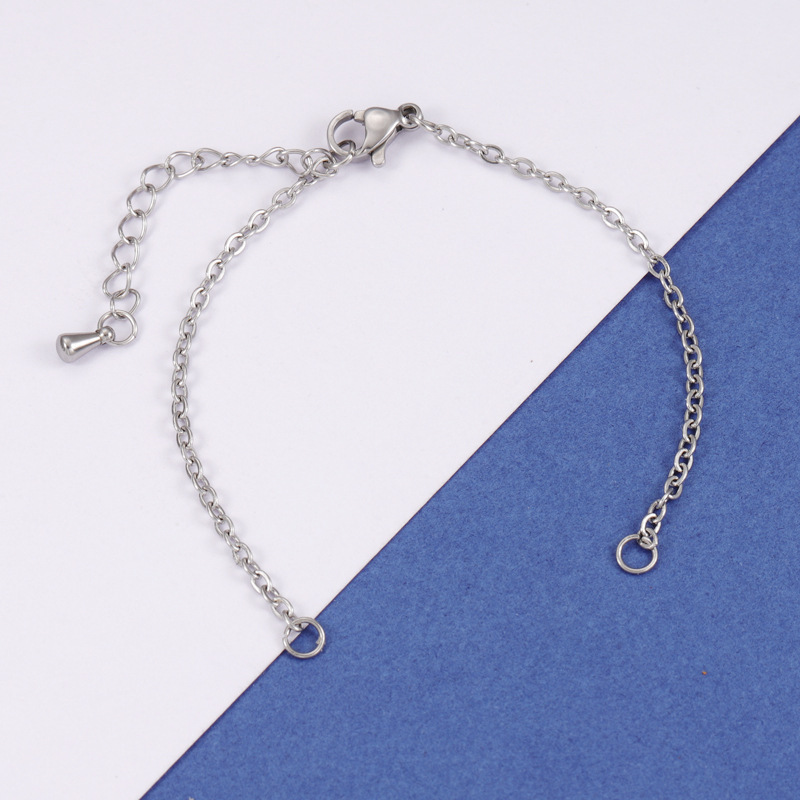 Stainless Steel Width 1.5mm 2mm Adjustable Cuba Chain for Jewelry Making DIY Connector Charm Pendants Bracelets Anklet