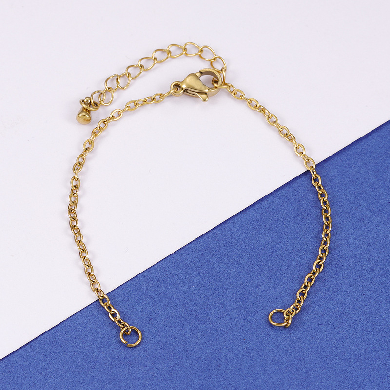 Stainless Steel Width 1.5mm 2mm Adjustable Cuba Chain for Jewelry Making DIY Connector Charm Pendants Bracelets Anklet