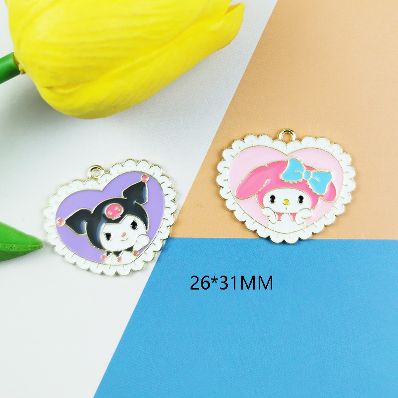 Alloy Charm Cartoon Animal Earrings Puppy Pendant DIY Bracelet Earrings Jewelry Accessories Charms for Jewelry Making