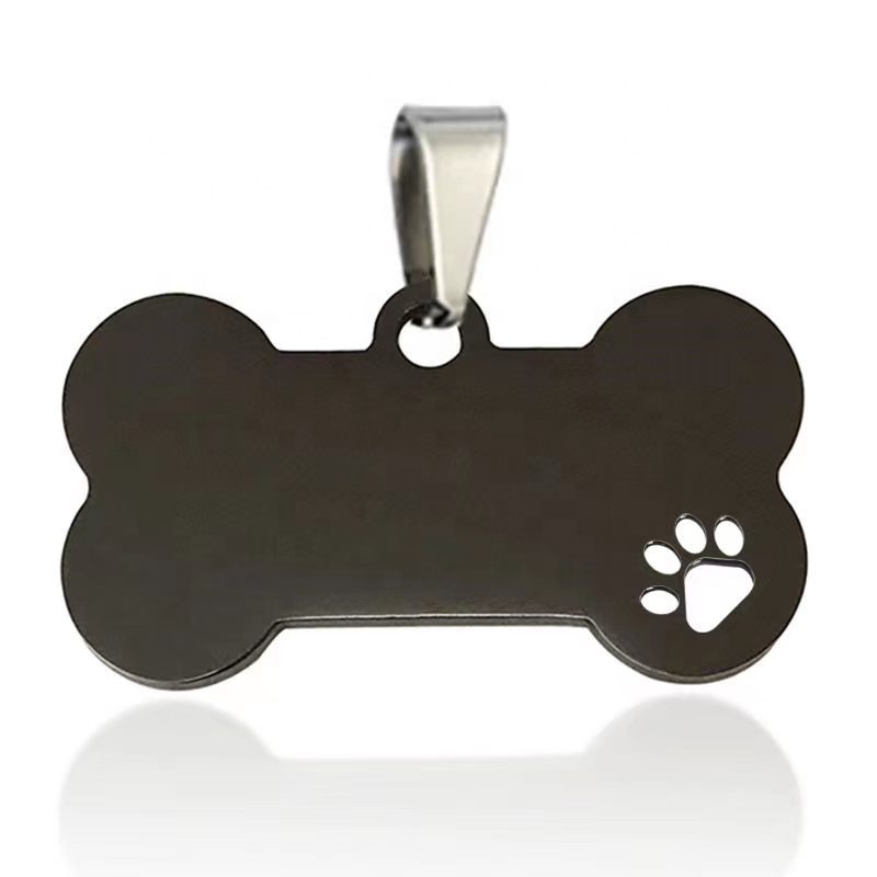 Wholesale Aluminum Stainless Steel Metal Blank Dog Tag Blank Bone Shaped Dog Tag Dog Name Id Tag