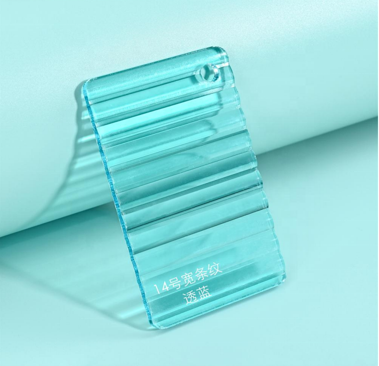 Clear Cast Plexi glass Plastic Acrylic Pattern Sheet Striped Ribbed Acrylic Sheet For Hotel Decoration