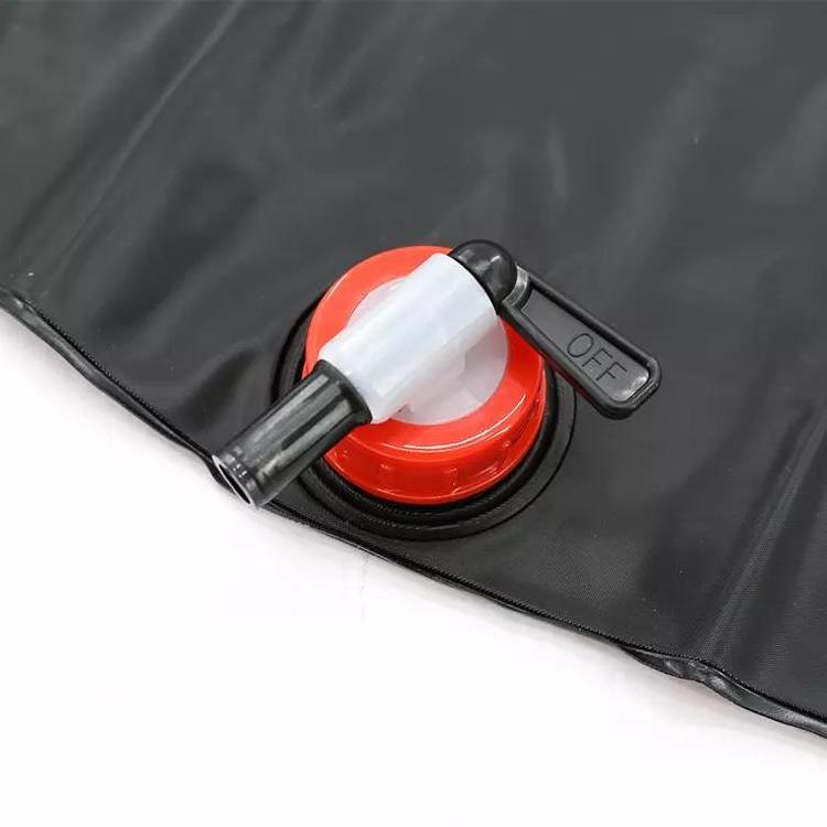 hot custom 20L portable camping shower 5 gallons heating pipe bag solar water heater outdoor Other camping gear