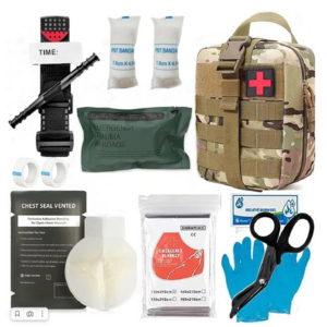 Firstime Outdoor Tactical Survival First Aid Kit Bag Emergency Trauma Kit With Hemostatic Thoracic plaster And Tourniquet