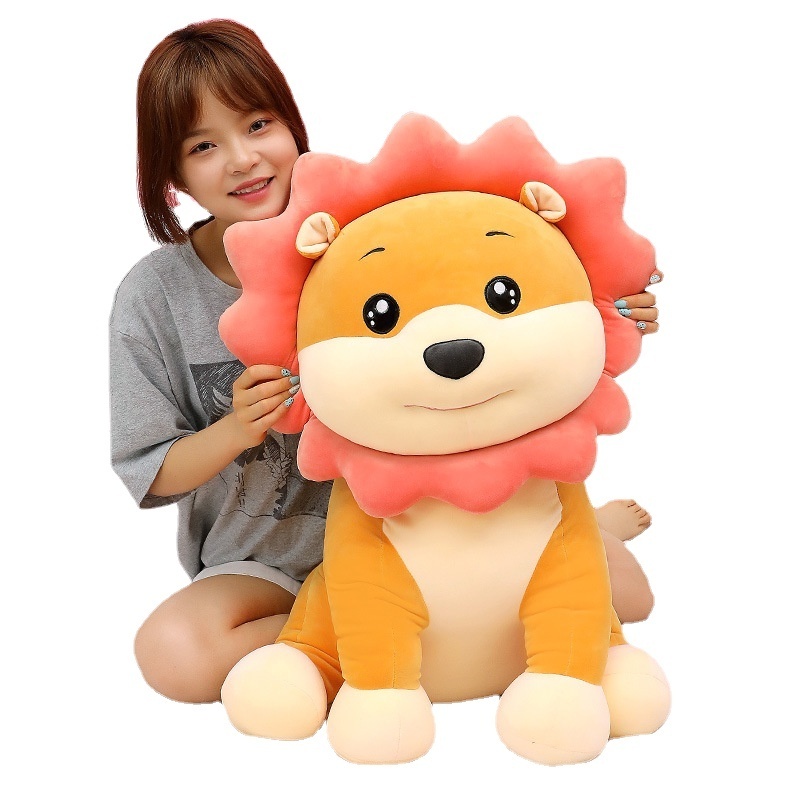 XUX 25CM Cartoon Plush Toys Soft  Lion  Cute Children's Throw Pillow Sit Style Kids Birthday Gift Soft Toy Wholesale